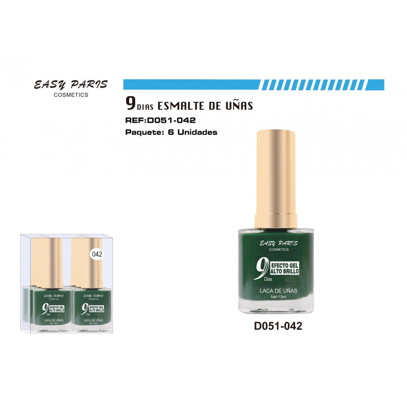 LACA DE UÑAS 9 DIAS 6/U