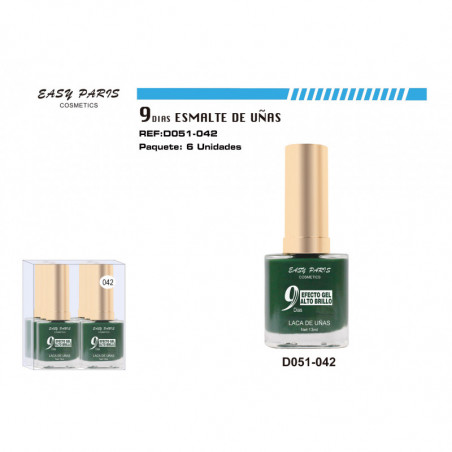 LACA DE UÑAS 9 DIAS 6/U