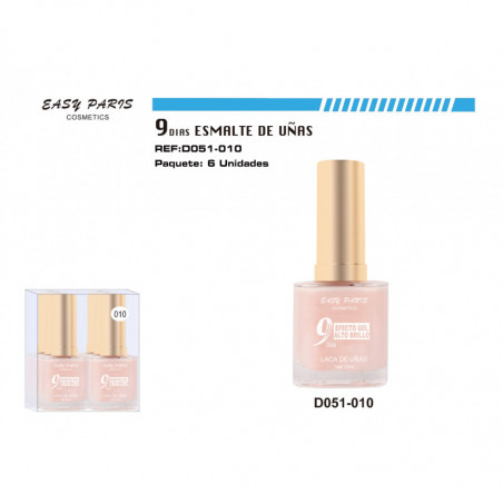 LACA DE UÑAS 9 DIAS 6/U