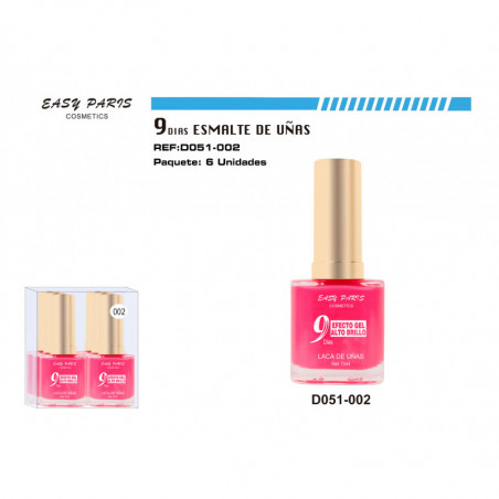 LACA DE UÑAS 9 DIAS 6/U