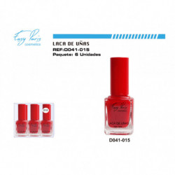 LACA DE UÑAS ROJO VIVO 6/U