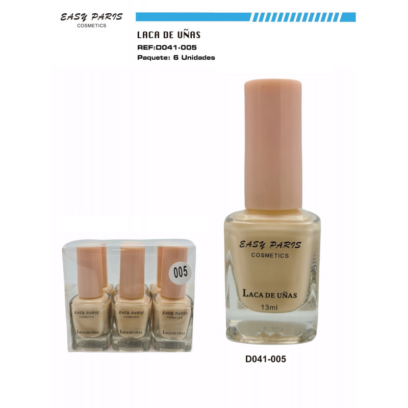 LACA DE UÑAS ROSA SUAVE  6/U