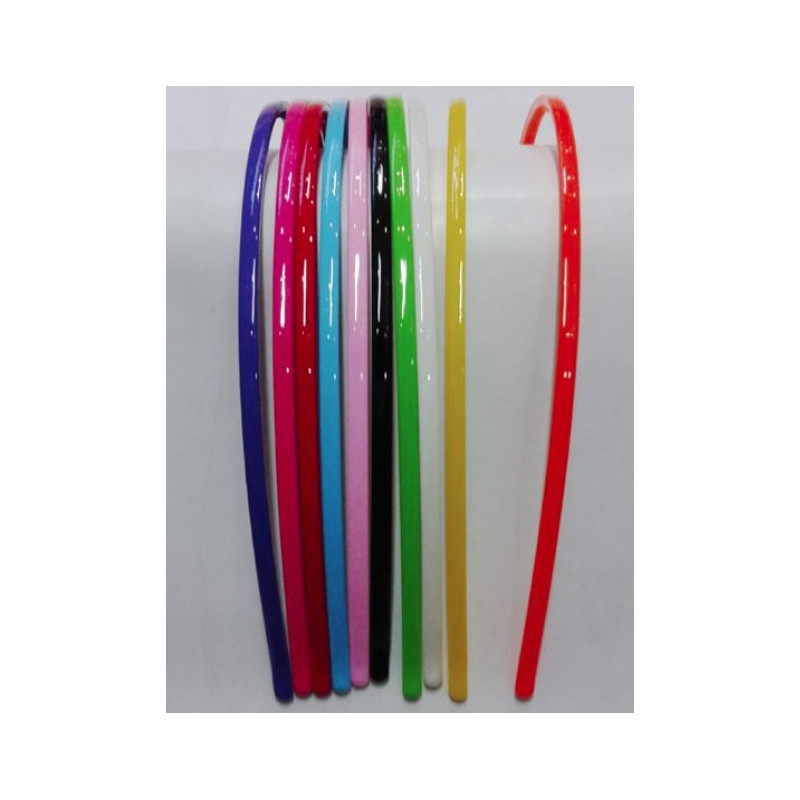 DIADEMA 0.4CM COLORES 24/U 8028-1 N.B