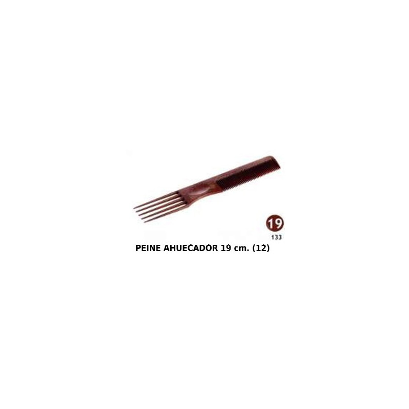 PEINE AHUECADOR 19CM 12/U 133 HERVA