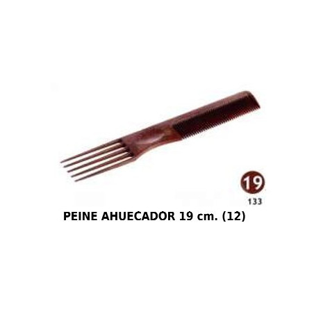 PEINE AHUECADOR 19CM 12/U 133 HERVA