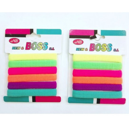 GOMA DE PELO COLORES 12/U N.BOSS