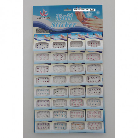 PEGATINAS DE UÑAS CON PIEDRAS 32/U