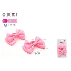 PACK2 GOMAS C/LAZO ROSA 8CM...