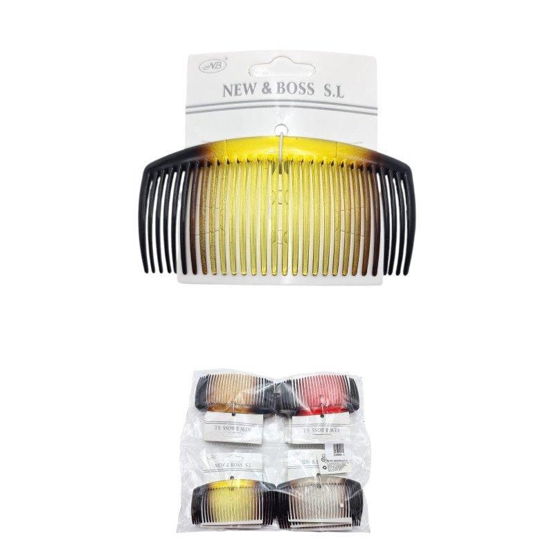 PEINETAS NGR 11.5CM 12/U : 22082-1