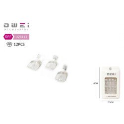 UÑA POSTIZAS F/TRANSP 12/U...