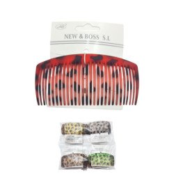 PEINETAS NGR 11.5CM 12/U...