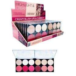 HIGHLIGHT & CREAM BLUSH....