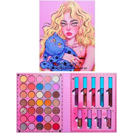 PALETA MAQUILLAJE 35 COLORES KEVIN&COCO : 6976289193952