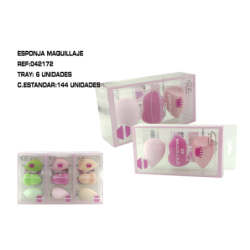 ESPONJA DE MAQUILLAJE 6/U :...