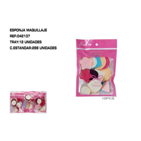 JGO.15 ESPONJAS MAQUILLAR 12/U  : 042137