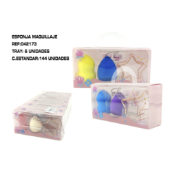 ESPONJA DE MAQUILLAJE 6/U :...