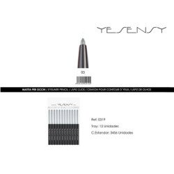 LAPIZ DE OJOS 12/U PLATEADO...