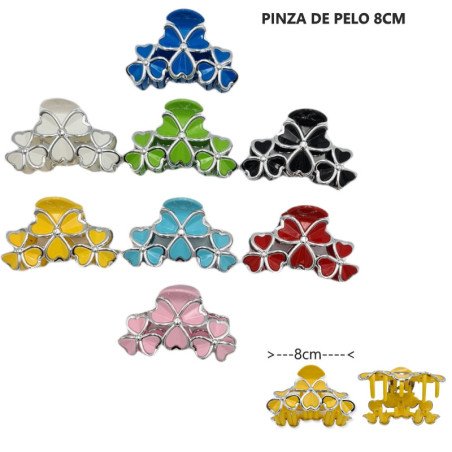 PINZA DE PELO FLOR 12/U : 020282